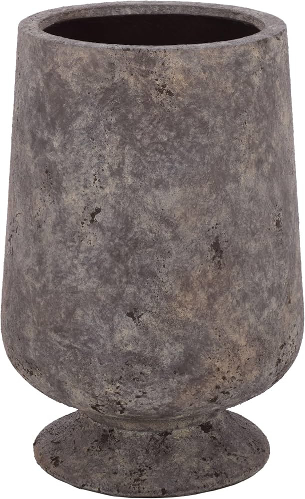 SAFAVIEH Outdoor - Stark Large Planter Pot with Drainage - Antique Brown Ficonstone Cement - Weat... | Amazon (US)