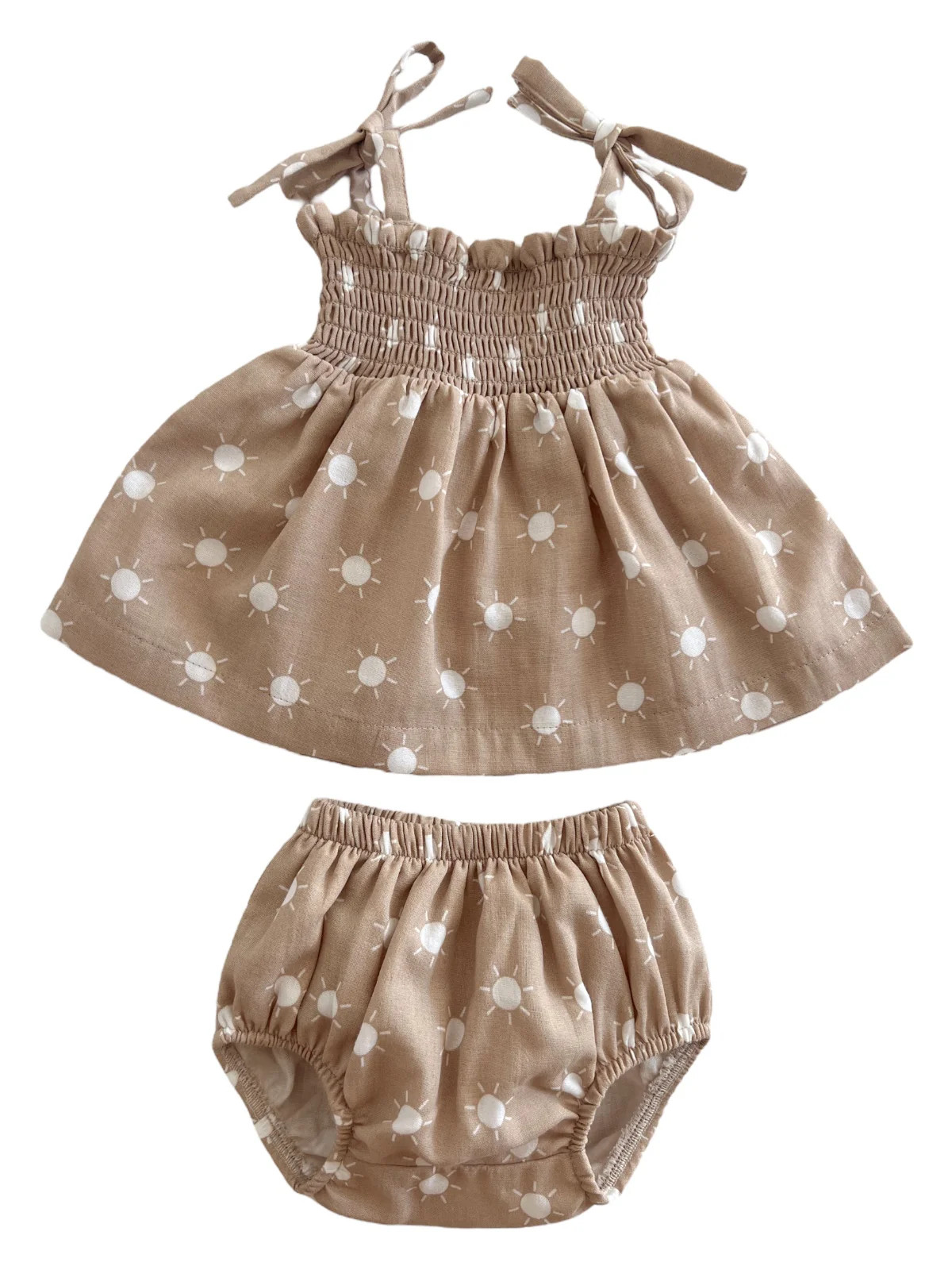Sand Sun / Organic Smocked Set | SpearmintLOVE