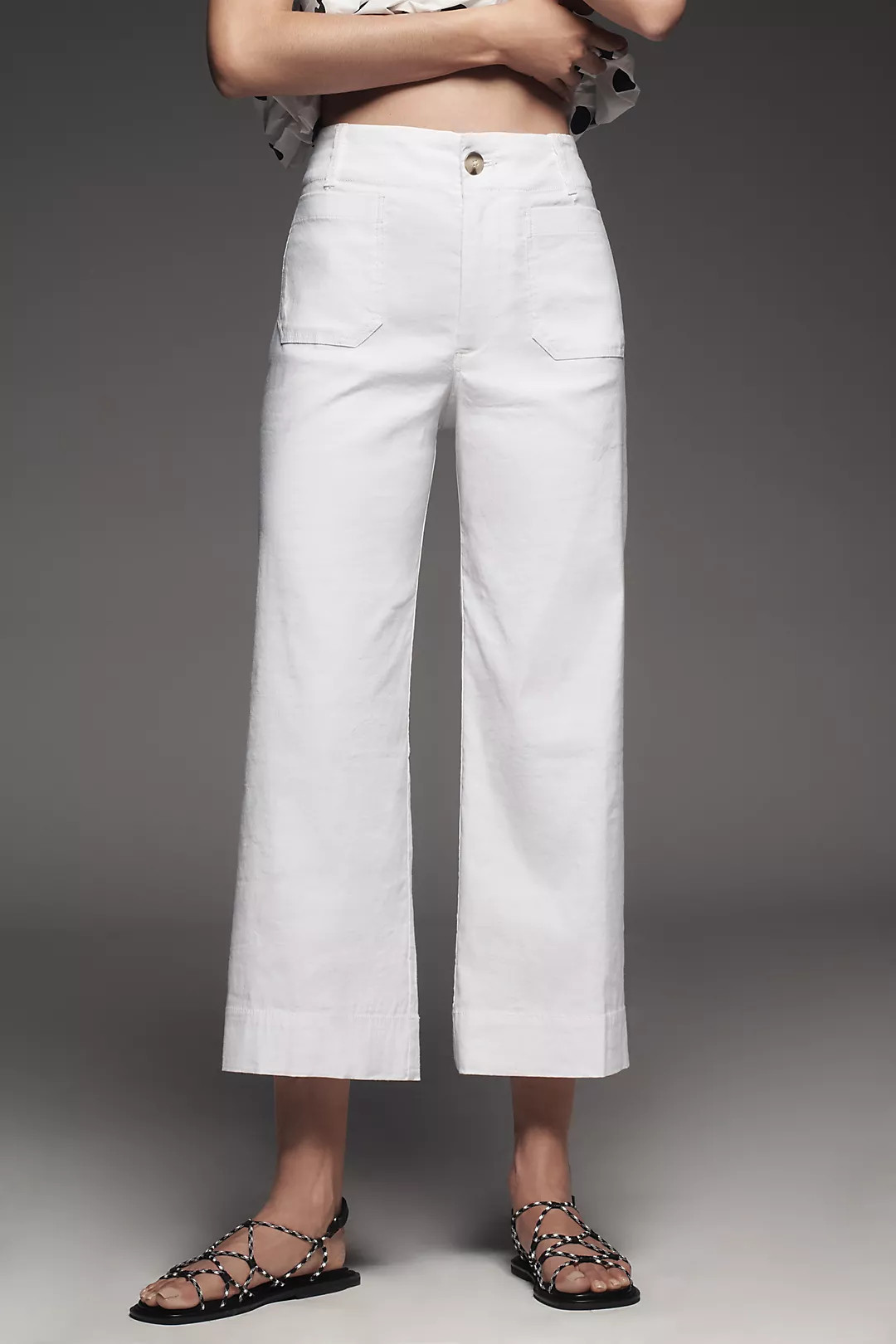 The Colette Cropped Wide-Leg Pants by Maeve | Anthropologie (US)
