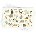 Disposable Stick-on Placemats 40 Pack for Baby & Kids, Restaurant Table Mats 12" x 18" Sticky Pla... | Amazon (US)
