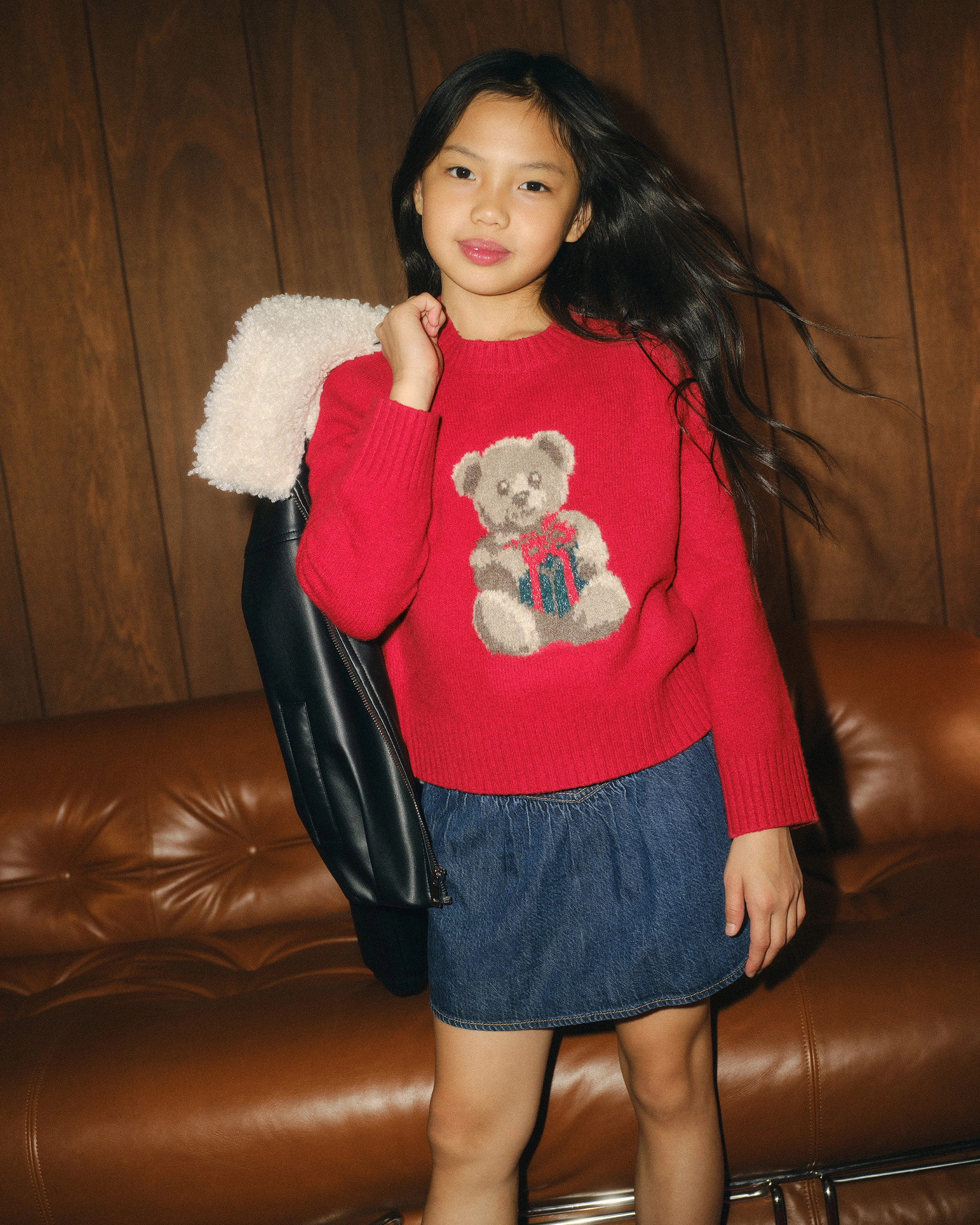 festive graphic crew sweater | Abercrombie & Fitch (US)