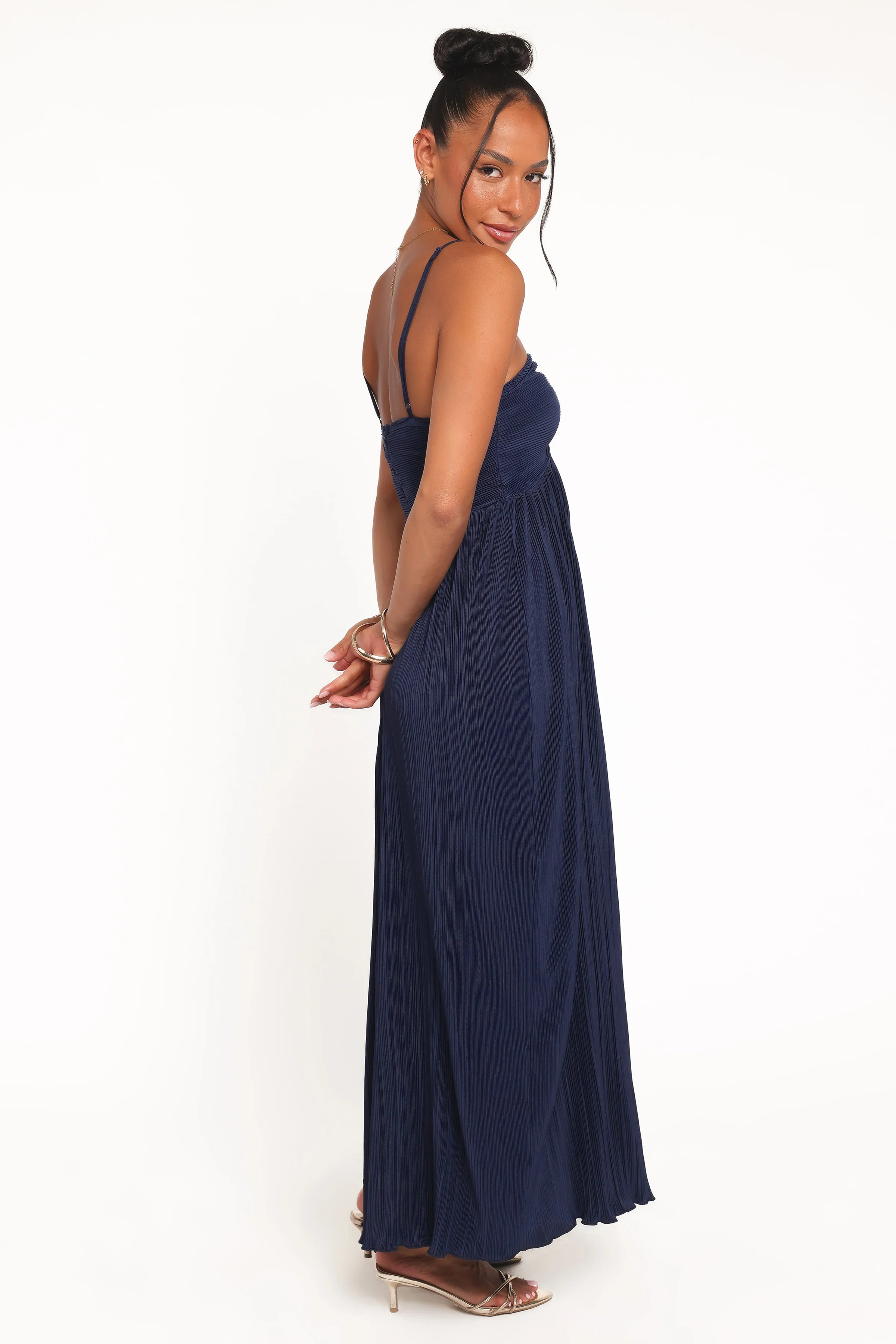 Polly Halterneck Maxi Dress - Navy | Petal & Pup (US)