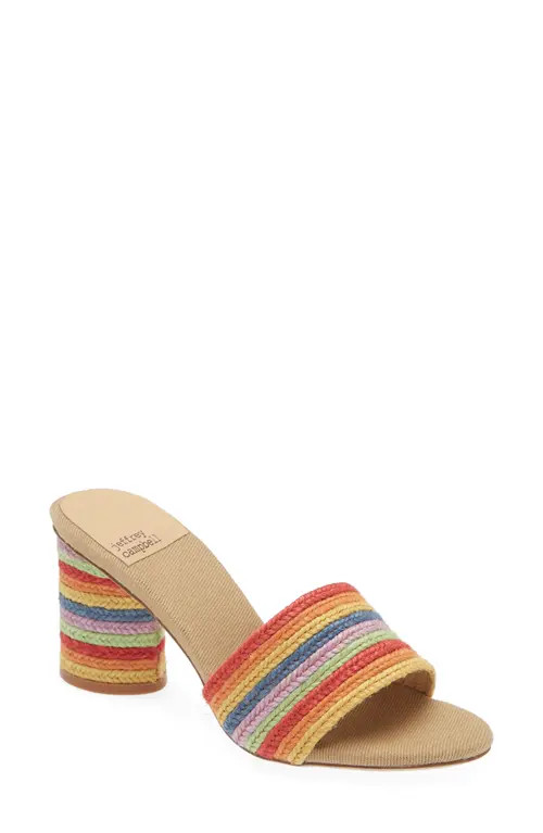 Jeffrey Campbell Pinarella Rainbow Jute Sandal in Colorful Jute at Nordstrom, Size 5.5 | Nordstrom