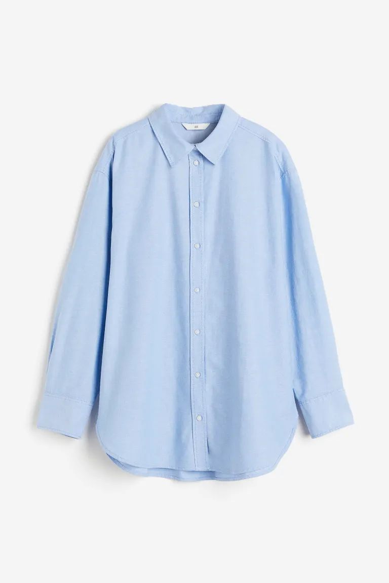 Oxford shirt - Light blue - Ladies | H&M GB | H&M (UK, MY, IN, SG, PH, TW, HK)