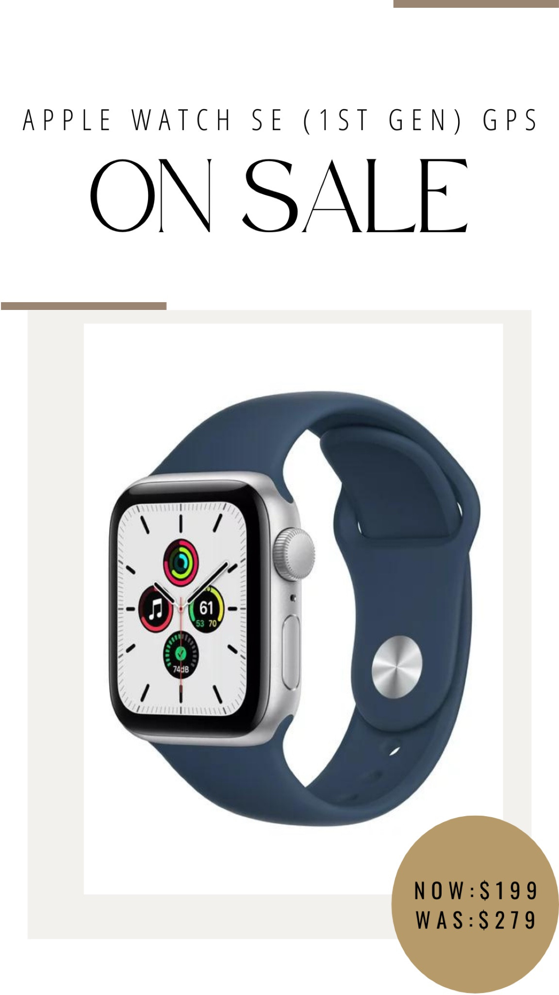 Apple Watch SE (1st Gen) GPS, 40mm 
 - on sale! 

#LTKsalealert #LTKGiftGuide #LTKHoliday