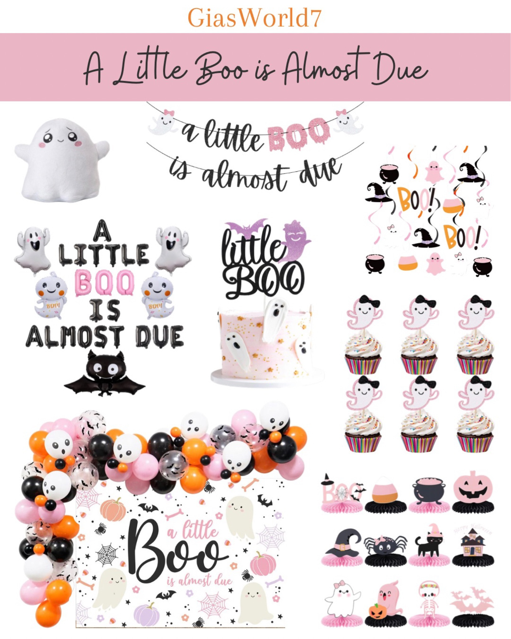 A Little Boo Is Almost Due! October Halloween Spooky Ghost BabyShower Theme Decorations Ideas. 

#LTKbump #LTKparties #LTKbaby