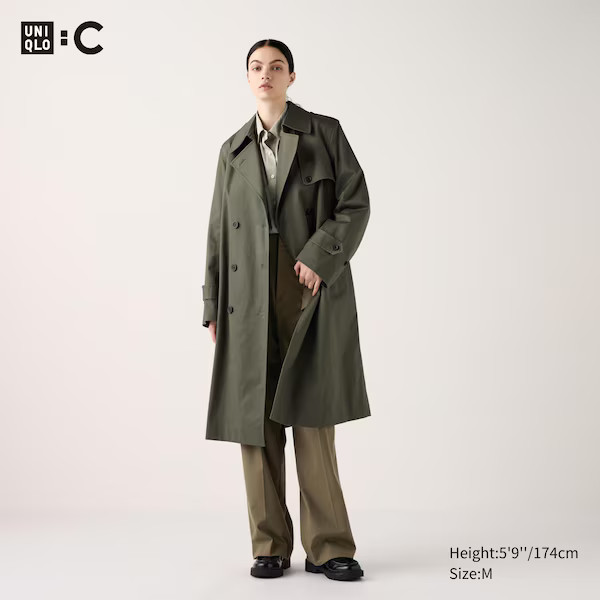 Trench Coat4.6(See 3 reviews)Classic design in 100% cotton twill. Sleek yet relaxed cut for easy ... | UNIQLO (US)