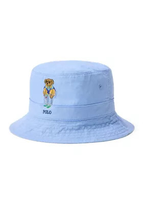 Polo Ralph Lauren Men's Polo Bear Linen Bucket Hat, Blue, S-M | Belk