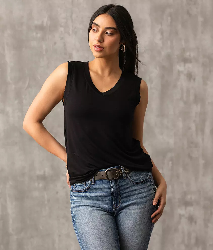 Eased V-Neck Tank Top | Buckle