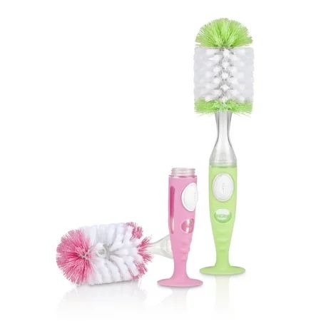 Nuby 2 Pk Soap Dispensing Bottle Brushes, Pink and Green | Walmart (US)