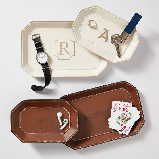 Geo Leather Catchall | Mark and Graham