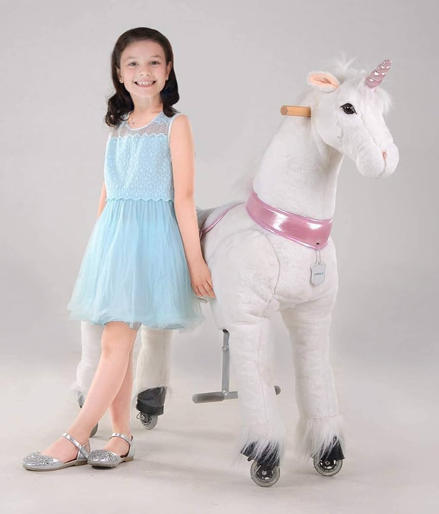 Ufree Ride on Unicorn, Large Mechanical Rocking Horse Toy, Ride on Bounce up and Down and Move, 4... | Amazon (US)