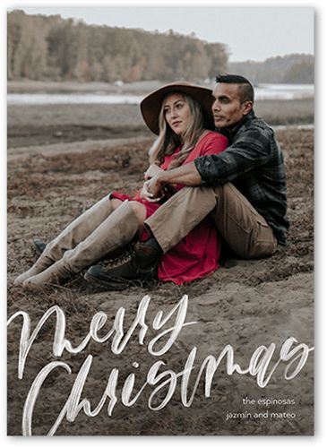 Painted Script Holiday Card | Shutterfly