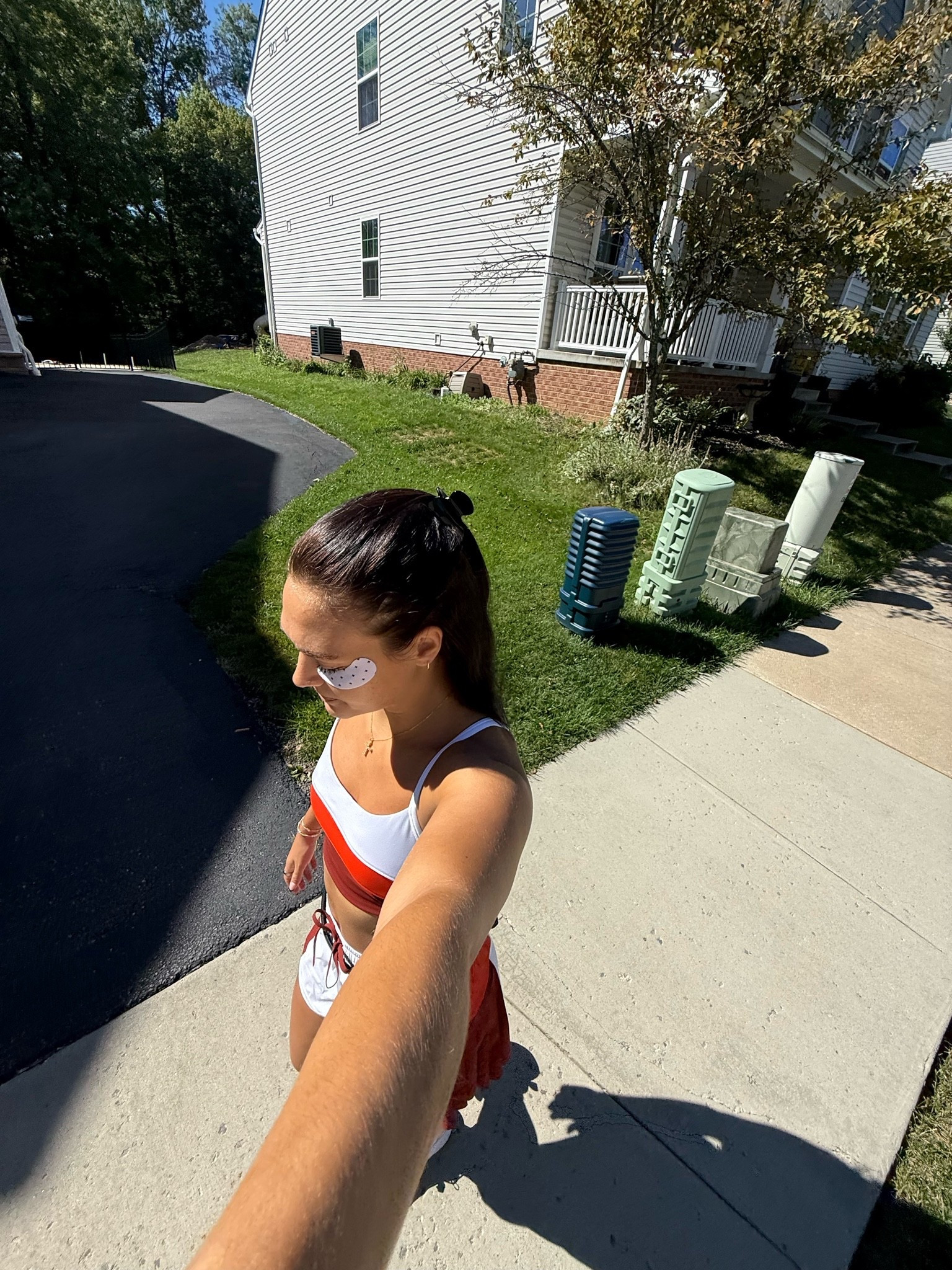 Size small in bra and shorts

#LTKdayinmylife #LTKootd #LTKfitnessgoals