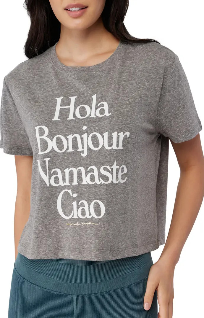 Hola Graphic Crop Tee | Nordstrom