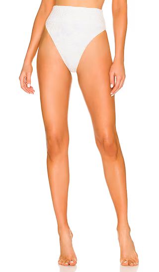 x REVOLVE High Waisted Bikini Bottom in White | Revolve Clothing (Global)