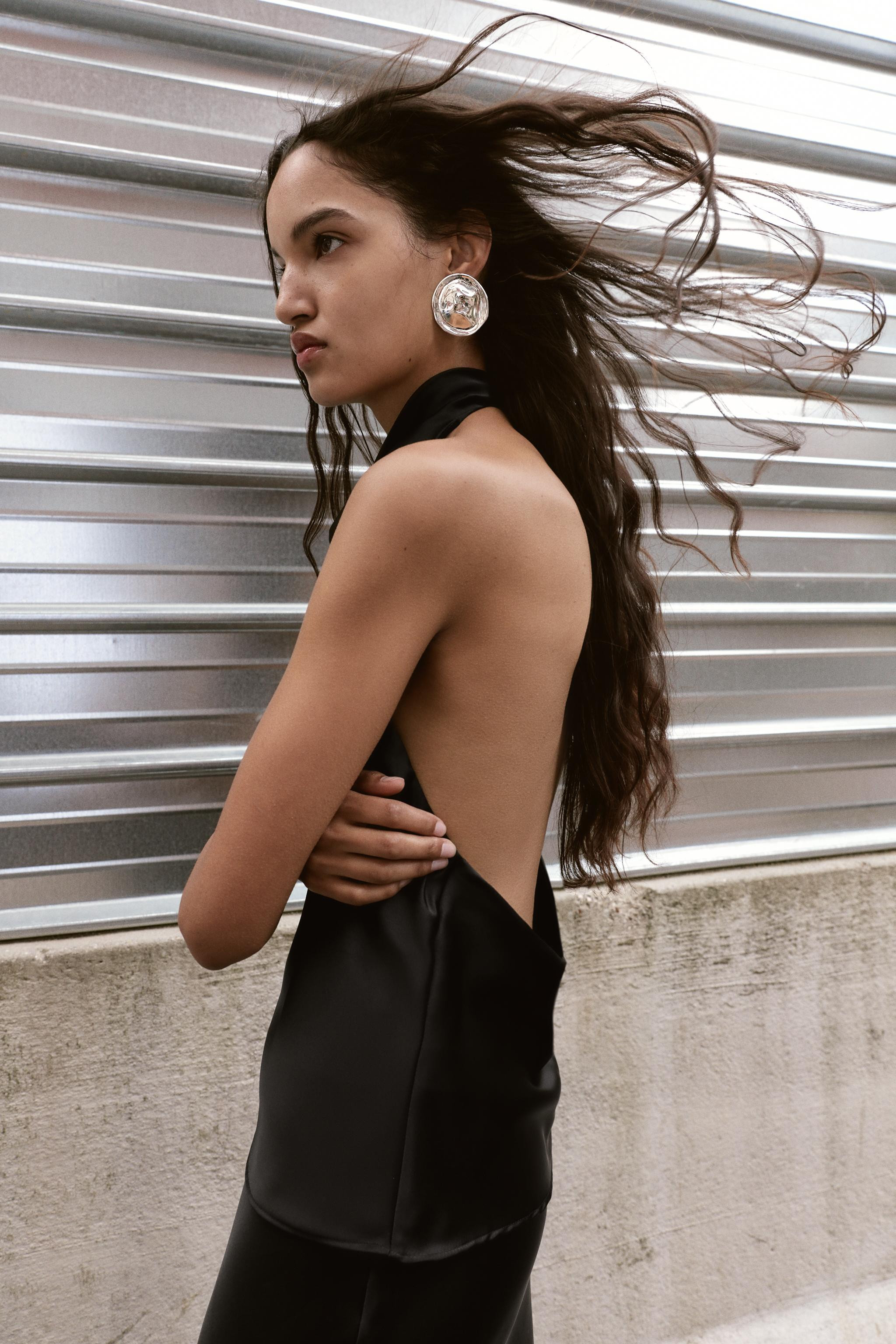 SATIN HALTER TOP | Zara UK