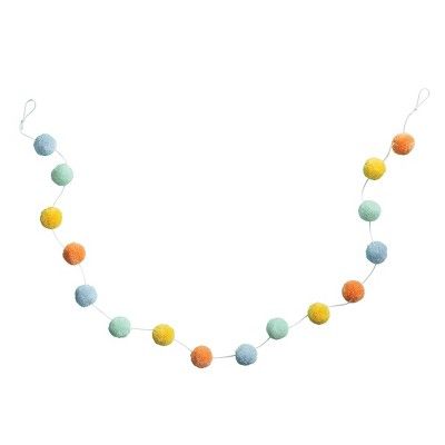 Rainbow Pompom Garland - Spritz™ | Target