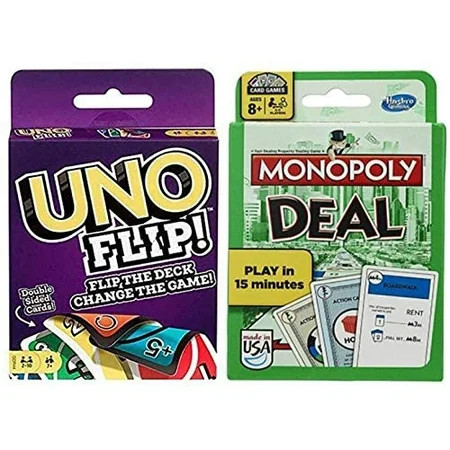 Uno Flip! and Monopoly Deal 2-Pack | Walmart (US)