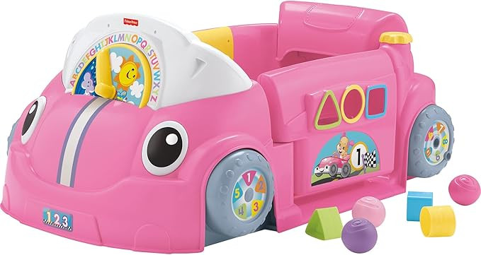 Fisher-Price Baby Learning Toy Laugh & Learn Crawl Around Car Activity Center with Smart Stages f... | Amazon (US)