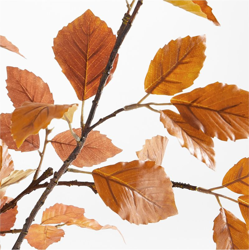 Faux Golden Yellow Leaf Branch 66" + Reviews | Crate & Barrel | Crate & Barrel
