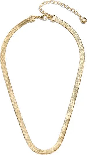 BaubleBar Gia Herringbone Chain Collar Necklace | Nordstrom | Nordstrom