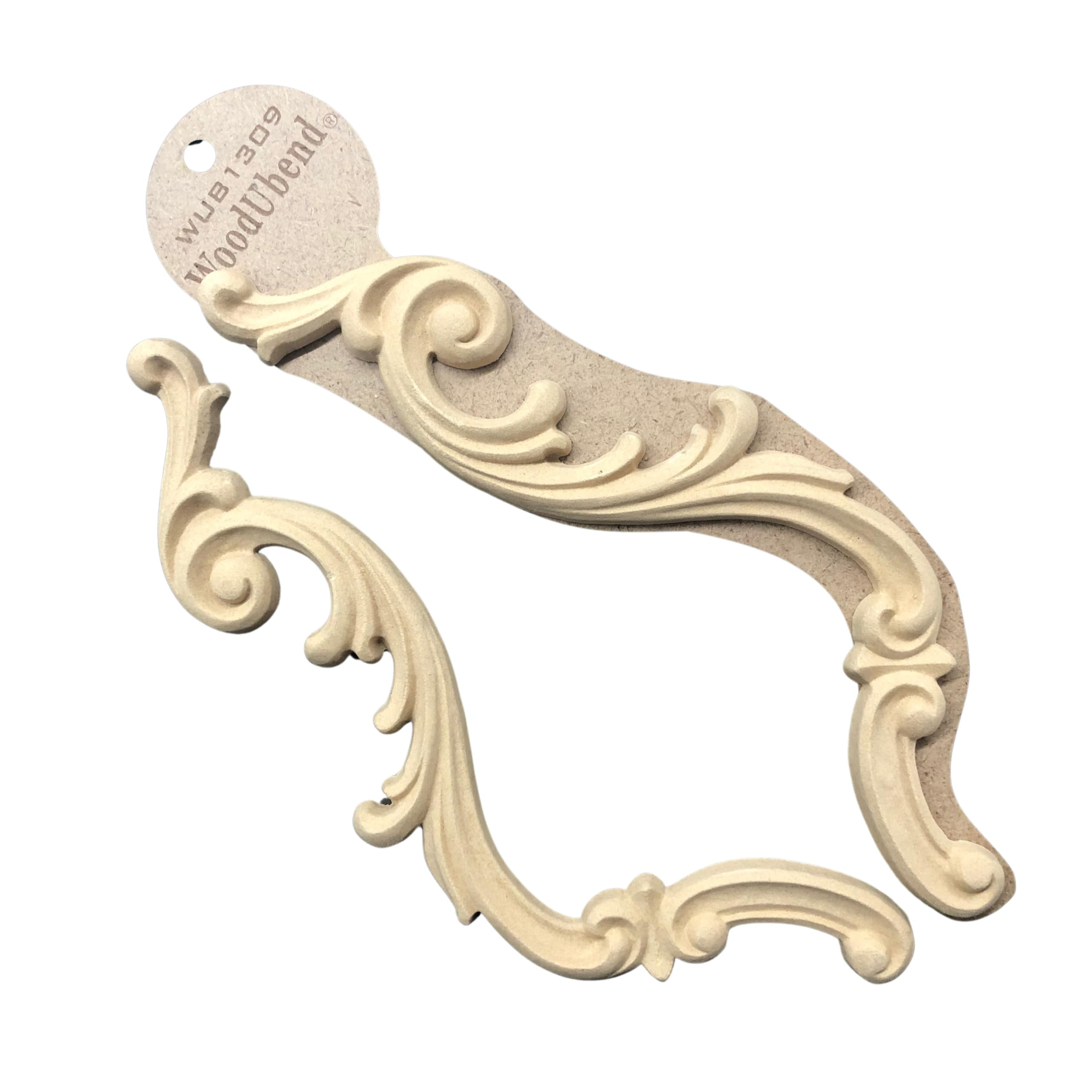 WoodUbend WUB1309 Set of Decorative Scrolls Heat Bendable & Flexible Wood Appliques 25x8cm - DIY ... | Amazon (US)