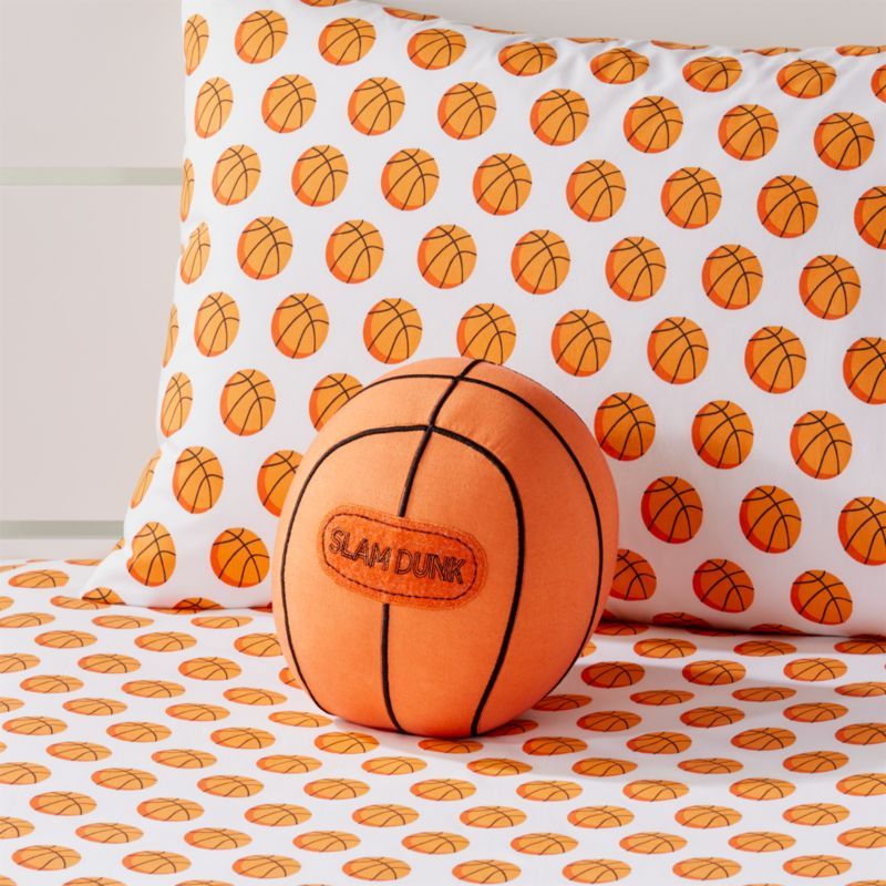 Basketball Throw Pillow | Crate & Barrel