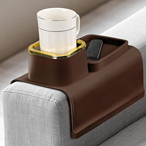 Cup Holder for Couch，Sofa Armrest Tray，Portable Couch Drink Holder arm Table，Couch Accessor... | Amazon (US)