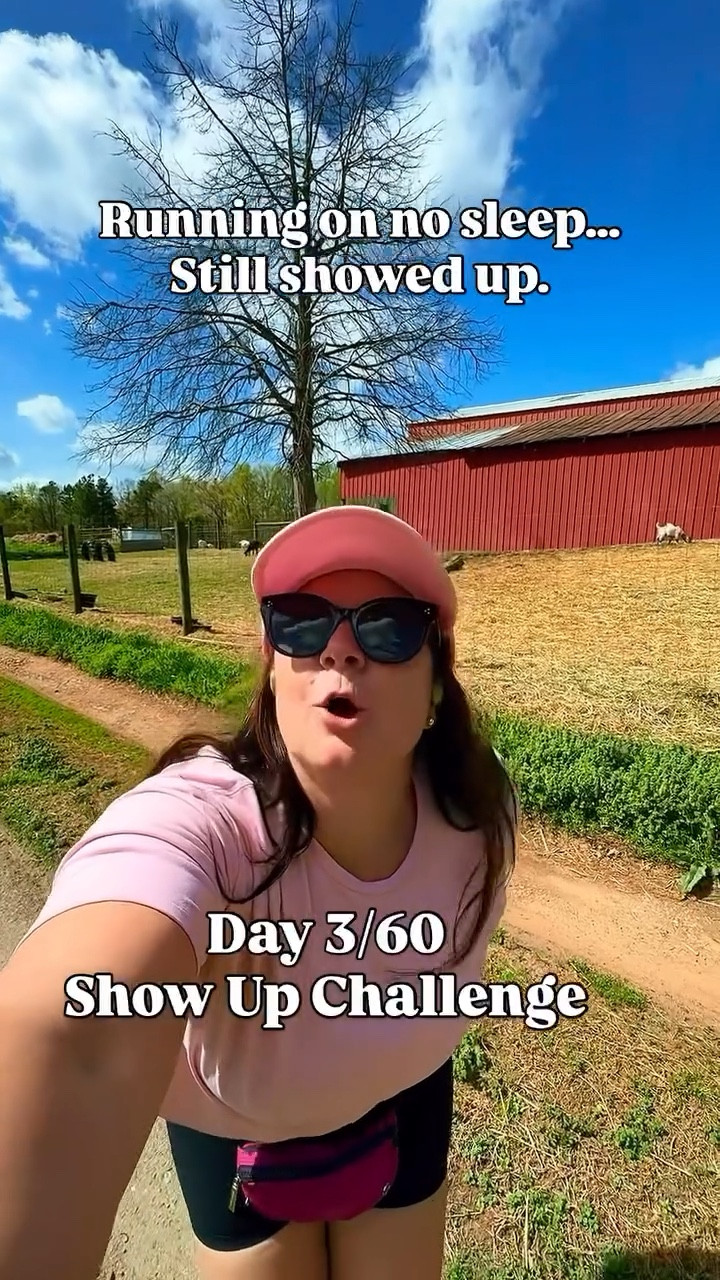 Day 3- Show Up Challenge 

Cue Man! I Feel Like A Woman 🎶

Someone is coming to town and trying to take me out…
I was up allllll night sick… barely slept…

But I still showed up.

I was supposed to run Garmin’s 5K this morning…
I knew that wasn’t happening.

So I adjusted.

→ Walk on my walking pad before school drop off
→ Sunshine + Shania + fresh air mental reset walk
→ Lighter lift instead of heavy

Not perfect…
But I showed up.

Because motherhood taught me this:

You don’t always go hard…
Sometimes you just keep going.

Built by motherhood.
Grit & Grace.

Keep showing up! 🙌
IUGA- 25% off with FITFARM25.
Etsy 15% off all April. 🏃🏻‍♀️ ☀️ 

#fitnessjourney #showup #consistency #strongwomen #motherhood

#LTKSaleAlert #LTKfitnessgoals #LTKActive
