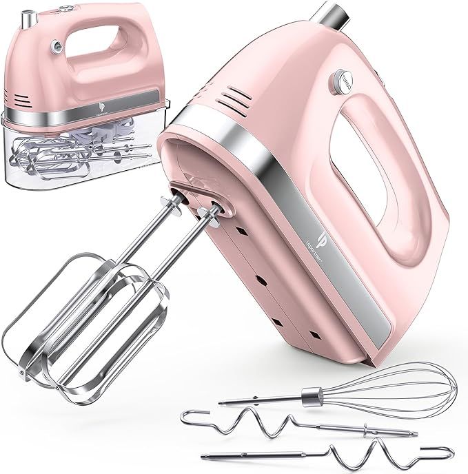 Hand Mixer Electric, 400W Food Mixer 5 Speed Handheld Mixer, 5 Stainless Steel Accessories, Stora... | Amazon (US)