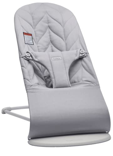 BabyBjörn Bouncer Bliss, Light Gray Frame, Cotton, Petal Quilt, Light Gray | Amazon (US)