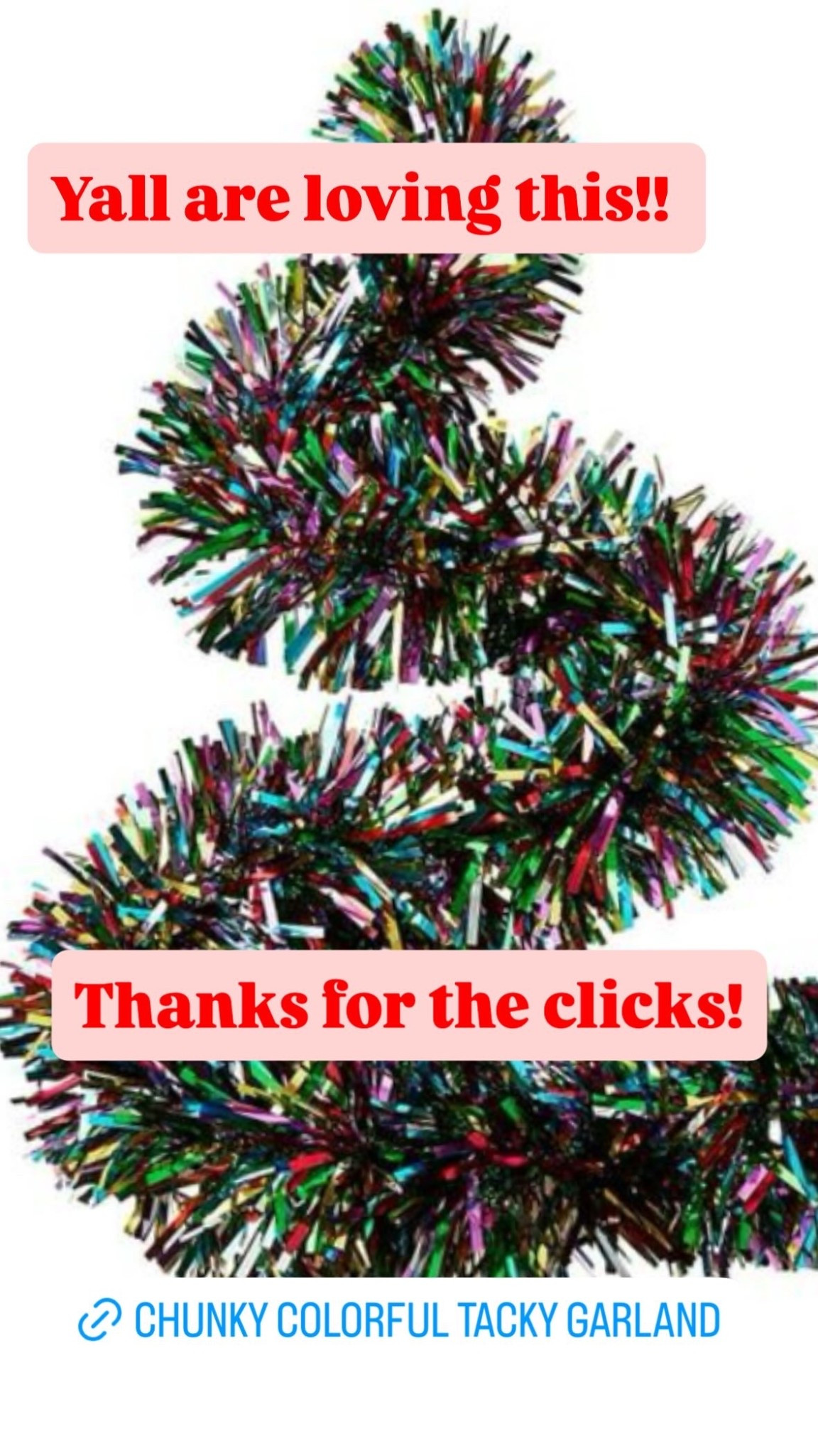 Chunky and  colorful -if you celebrate tacky Christmas, this is for you !! 



#LTKHoliday #LTKHome #LTKFindsUnder50