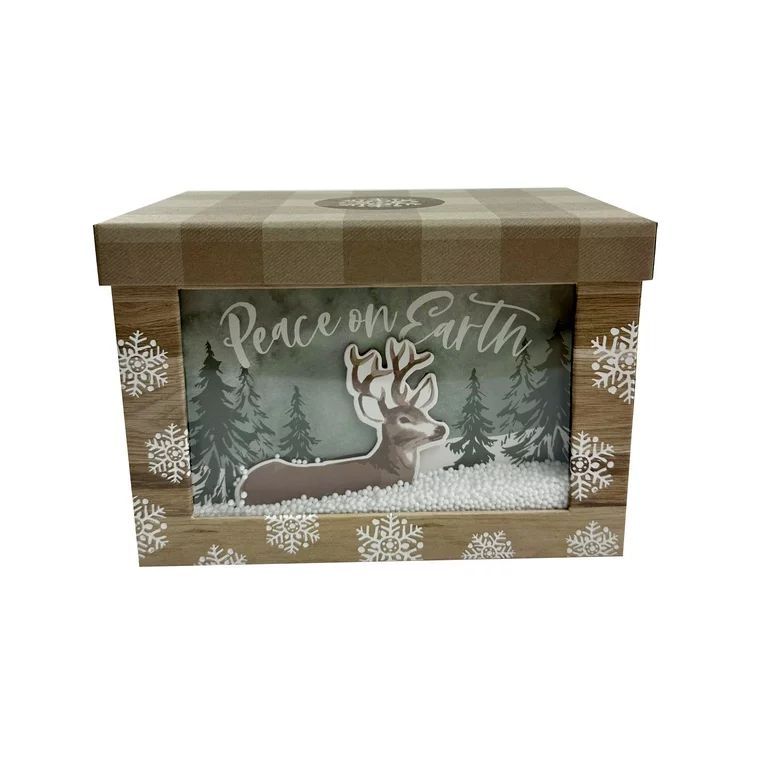 Christmas Gift Box  4.8 x 4.5 x 7 inches Deer Shaker Box, Holiday Time | Walmart (US)