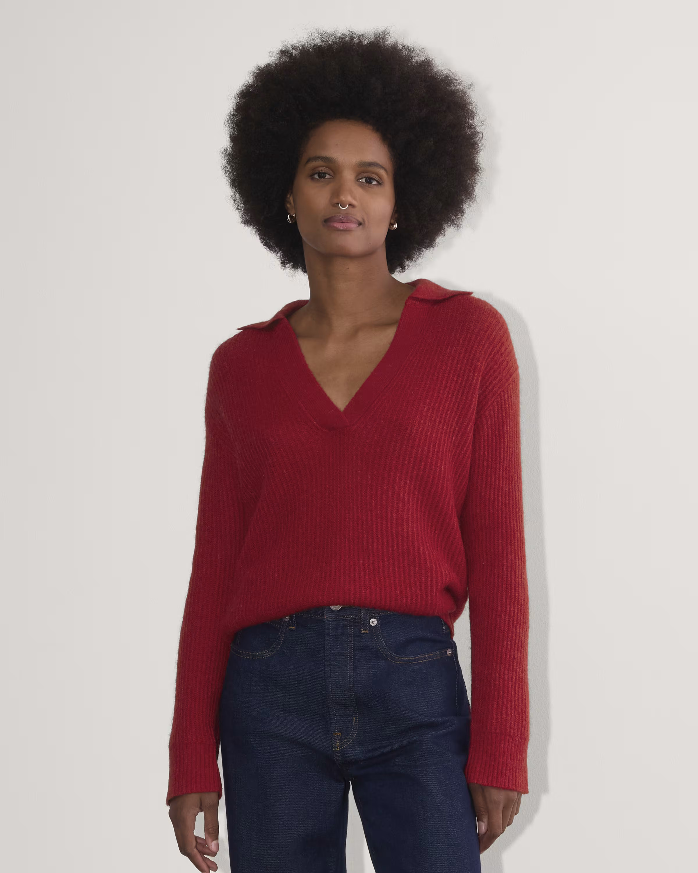 The Oversized Polo in Alpaca | Everlane