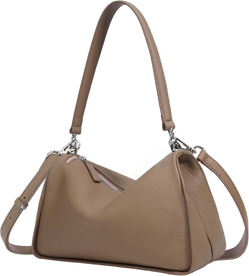 Genuine Leather Purses for Women, Real Leather Women's Shoulder bag Handbag Crossbody Bag Hoho ba... | Amazon (US)