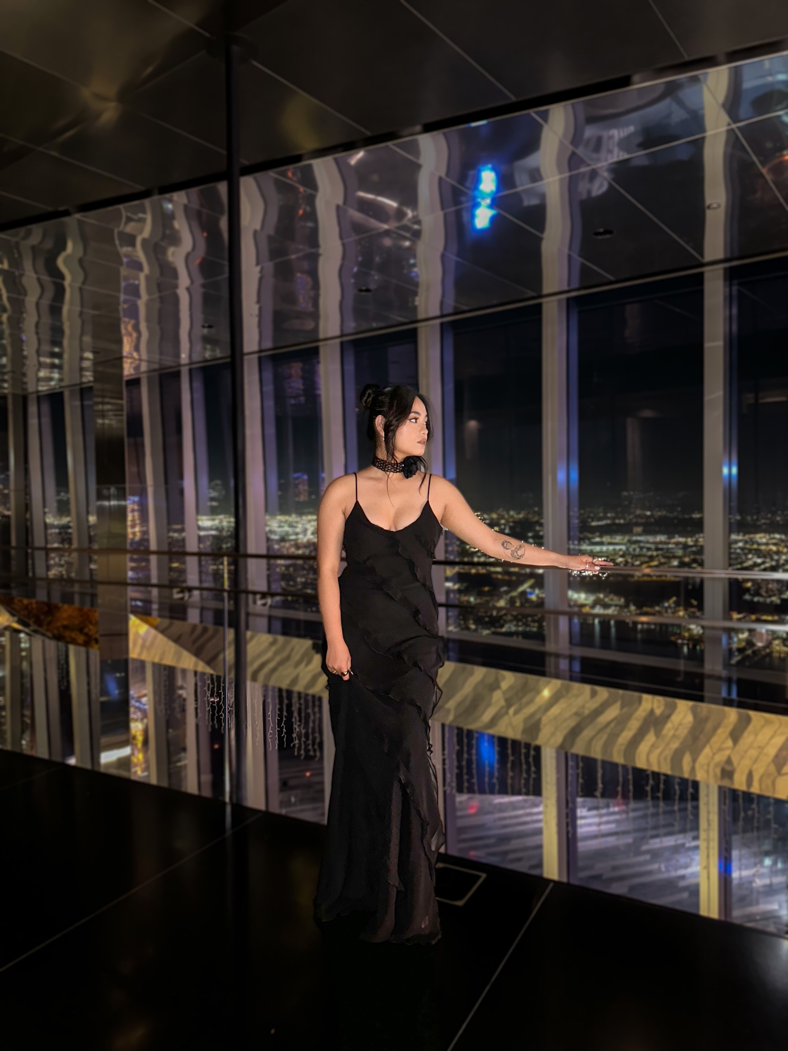 My new fave evening black dress from Mango ❤️‍🔥 wearing Large (kinda loose on chest part shouldve gotten medium lol) 


#Mango #blackmaxidress #eveningdress #choker

#LTKSeasonal #LTKstyletip