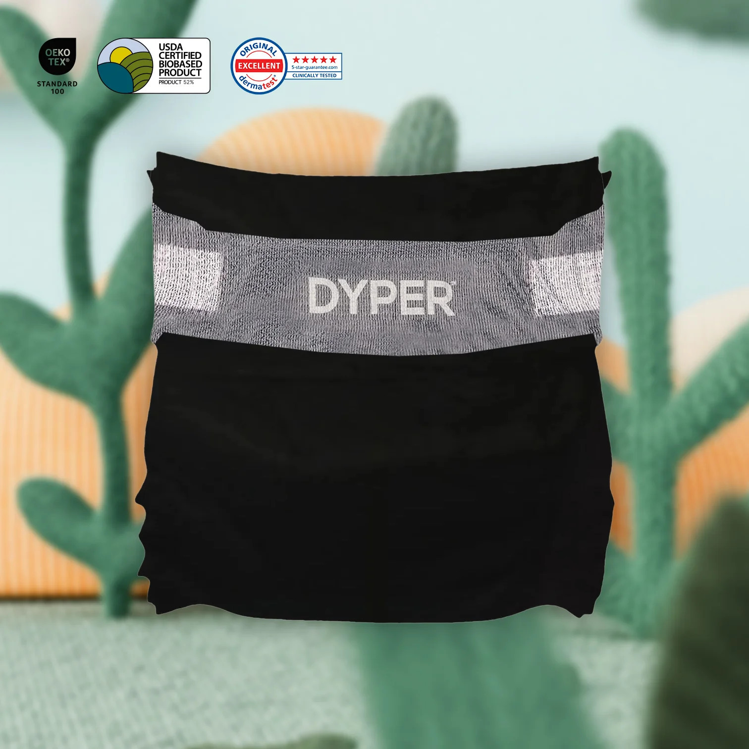 Charcoal Enhanced Diaper Monthly Box | Dyper