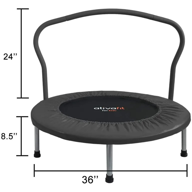 ATIVAFIT 36-Inch Folding Trampoline Mini Rebounder Suitable for Indoor and Outdoor use, for Two K... | Walmart (US)
