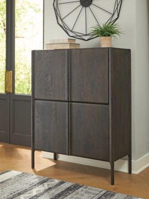 Orsonal Accent Cabinet, Espresso Brown | Ashley Homestore