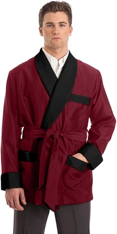 Men's Silky Satin Smoking Jacket | Amazon (US)
