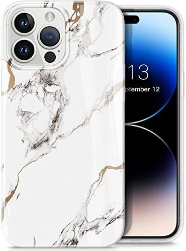 GVIEWIN Compatible with iPhone 14 Pro Max Case,[10FT Military Grade Drop Protection] Marble Shock... | Amazon (US)