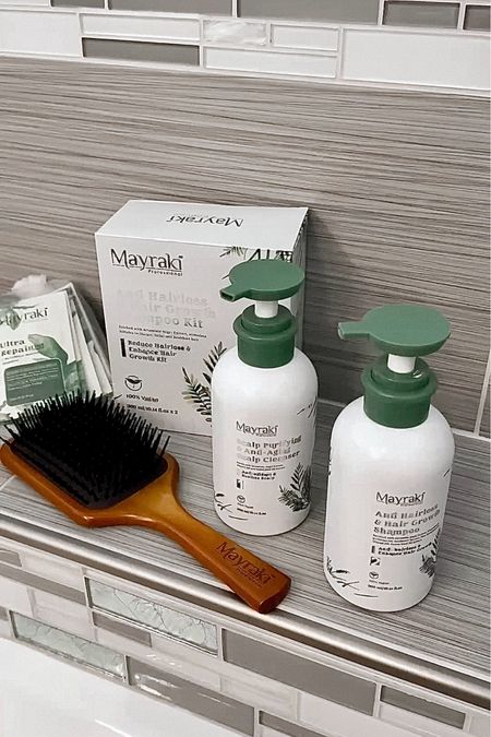 Your ultimate hair kit from @hairmayraki ✨💚 #hairmayrakipartner 
This is the best hair kit for anti-hair loss + hair growth support👏🏻 sulfate-free + paraben free products to gently cleanse and purify your scalp. I love the repair treatments too - especially since I have bleached my hair. These products are literally self-care in a bottle😇 #hairmayraki #hairmayrakireview #hairmayrakibeauty 

✨ Use code “Kristin_15” for a discount ✨

#LTKSummerSales #LTKBeauty