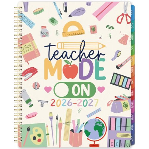 Teacher Planner 2026-2027 - 2026-2027 Teacher Lesson Planners from JULY 2026 - JUNE 2027, 9 ''x 1... | Amazon (US)