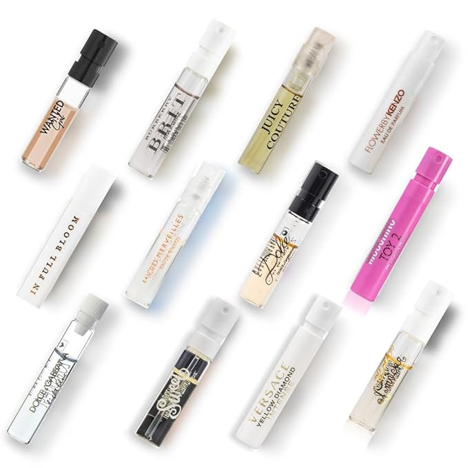 Perfume Sampler Set for Women: 12 High-End Designer Perfumes + Expert Scent Guide + Deluxe Velvet... | Amazon (US)