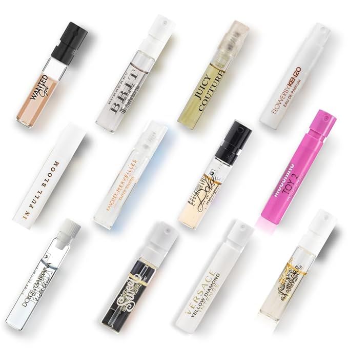 Perfume Sampler Set for Women: 12 High-End Designer Perfumes + Expert Scent Guide + Deluxe Velvet... | Amazon (US)