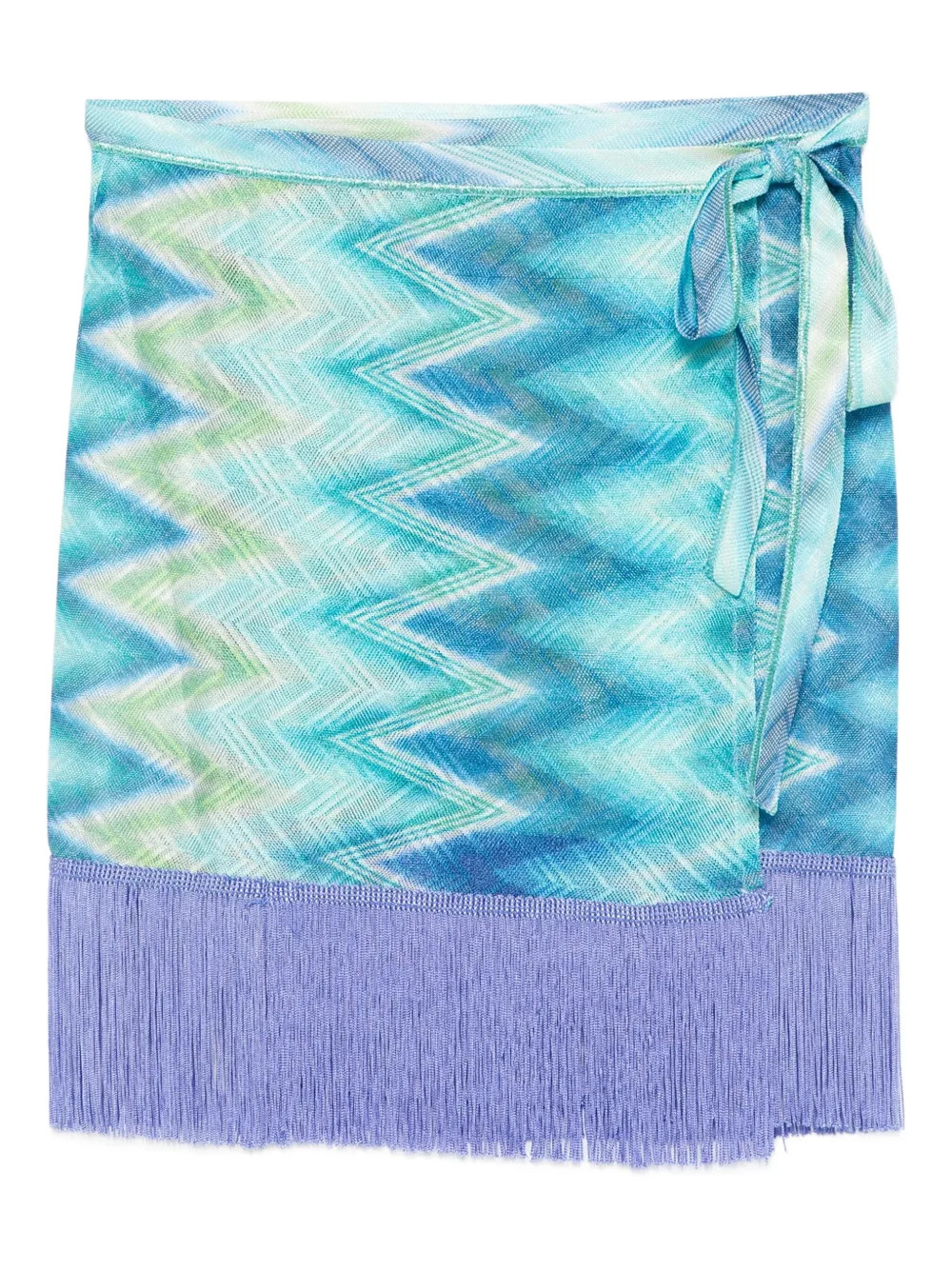Missonifringed wrap mini skirt | Farfetch Global