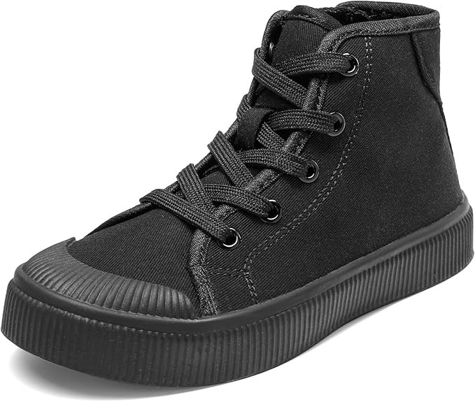 DREAM PAIRS KIDS Little Boys Girls Hi Sneakers Canvas High Top Shoes Casual Walking Shoes       S... | Amazon (US)