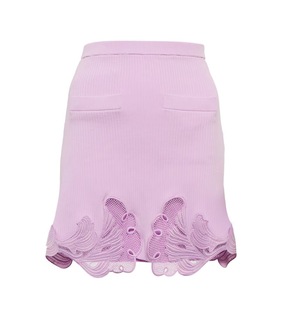 Lace-trimmed miniskirt | Mytheresa (US/CA)