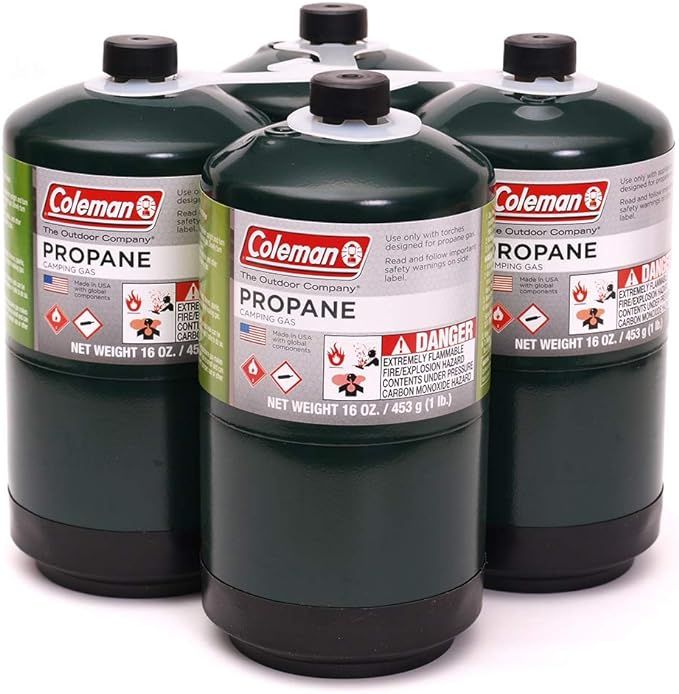 Coleman Propane Fuel, 16 oz, Propane Camping Cylinde 4-Pack | Amazon (US)